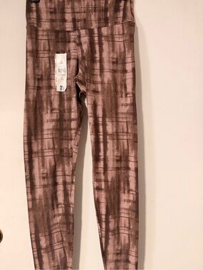 NOBO Girls Pink Mauve Tie-Dye Leggings